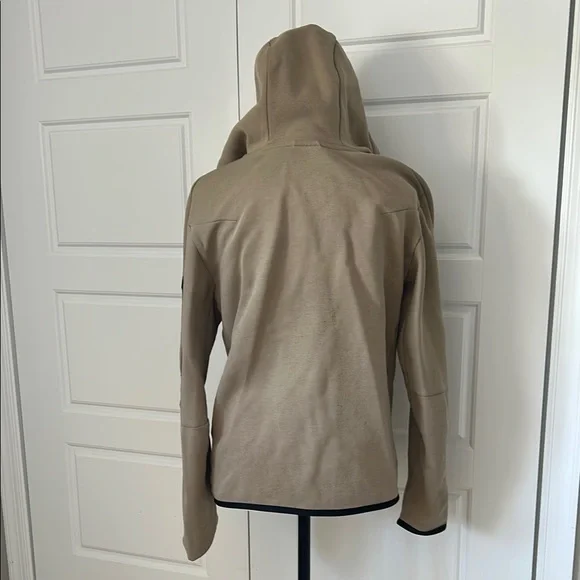 Nike Microfiber Tan Full Zip Hoodie with Extra Pocket on Arm - Picture 4 of 9